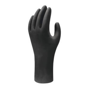 SHOWA 6112PF Biodegradable Powder-Free Disposable Nitrile Gloves in Black (BOX of 100)