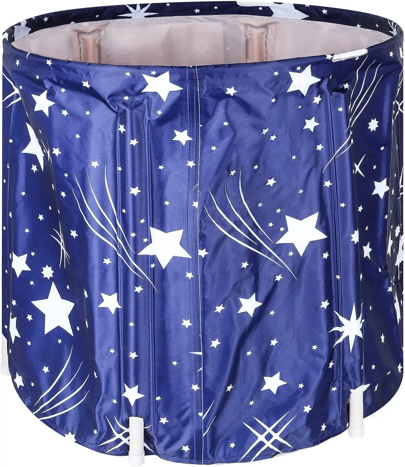 Portable Foldable PVC Bathtub 70 x 65 cm - Starry Blue - High-Quality Thermal Insulation for Home & Travel