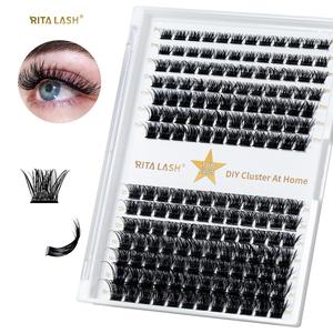 Mixed Length Individual Cluster Lashes Eyelash Extensions Set, 1 Box Natural Curl Eyelash Extension Clusters, Makeup Accessories for Women, Eyelashes Extensions, Diy Lash Clusters, Individual Eyelash Kit, DIY Dramatic Lashes, Volume Lash Clusters