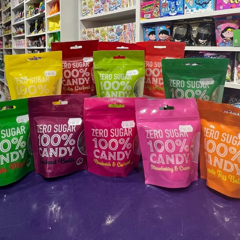 Zero Sugar 100% Candy - 10 Flavours Available, 120g Bag Sugar Free
