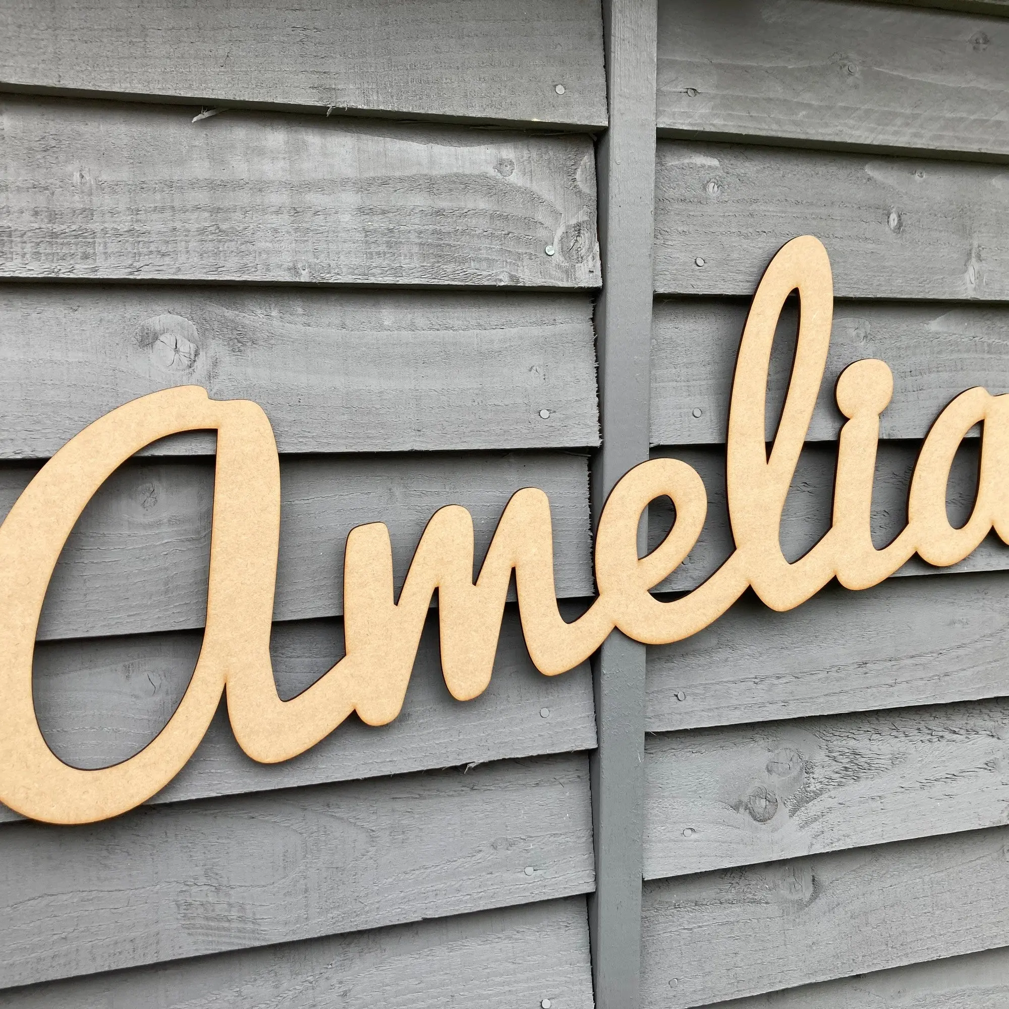 Wooden Words - Single Font - Joined - Pacifico