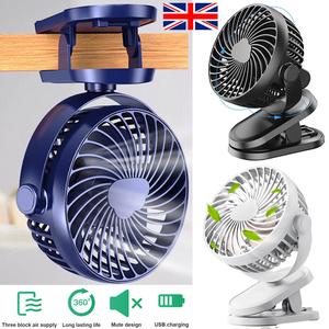 Clip on Fan Mini Small Desk Fan Electric Portable Cooler Adjustable Rechargeable indoor  fan