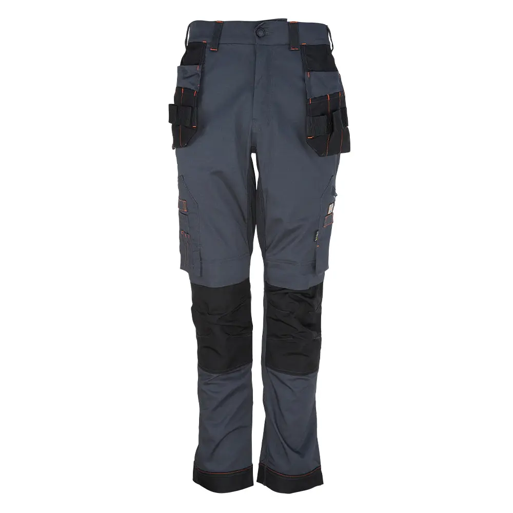 Unbreakable Reflex Pro stretch polycotton holster grey work trouser #U225