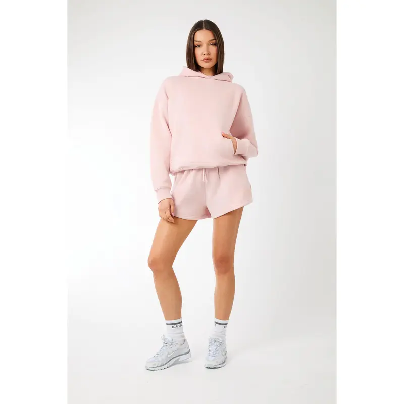 Kaiia Label Logo Oversized Hoodie Dusty Pink 2
