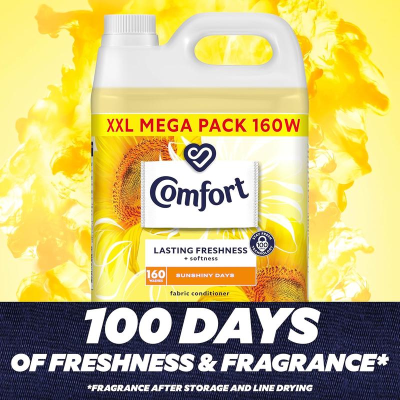 Sunshiny Days Fabric Conditioner - 160 Wash 4800ml (Pack of 1) - 100 Days of Freshness + Fragrance - Household 1