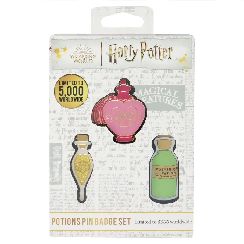 Harry Potter Limited Edition Potions Triple Pin Badge Set 6