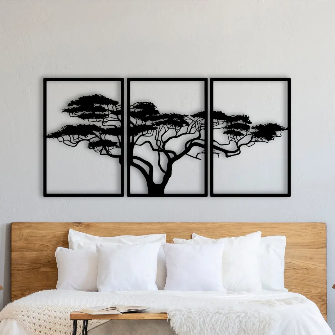 AFRICAN TREE METAL WALL ART