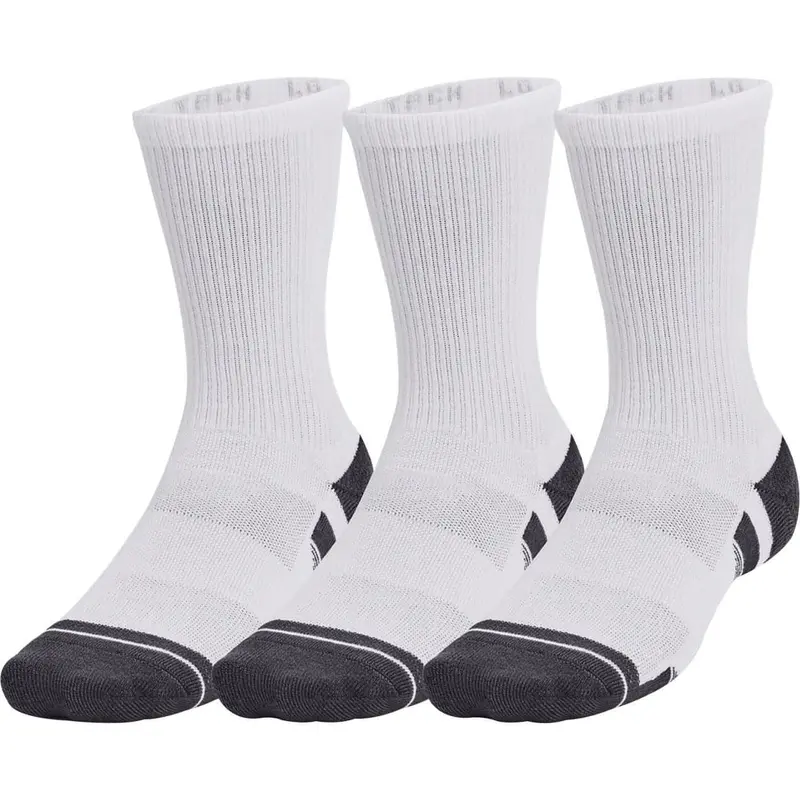 Under Armour Performance Tech (3 Pack) Crew Socks for men - running 0