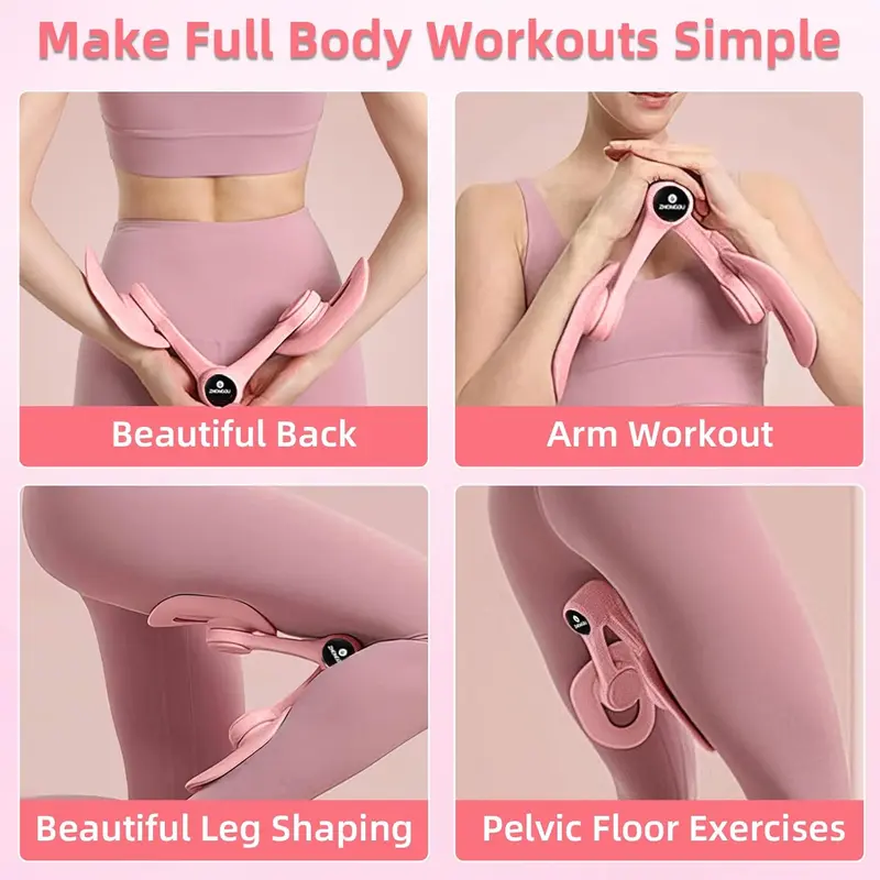 Kegel Pelvic Floor Trainer for Women, Inner Thigh Muscle Master Exercise Devices, Leg Strengthener Workout Exerciser Equipment for Home Use 4