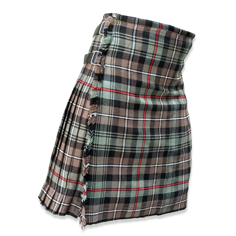 Mackenzie Weathered 8 Yard Casual Tartan Kilt, Scottish Tartan Men Kilt 16oz 0