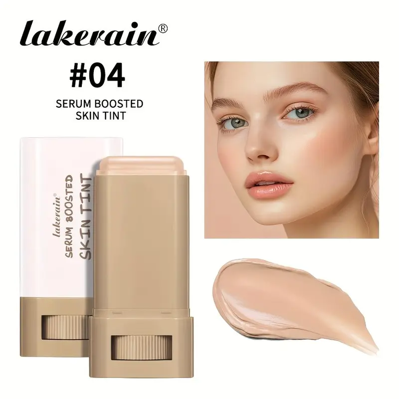 Lakerain Tinted Moisturizing Foundation Stick for Blemish Concealing - Matte Finish, All Skin Types, Multi-Color Options, Solid Formula - Sleek Design - Tinted Moisturizer for Face - Makeup, Concealer 8