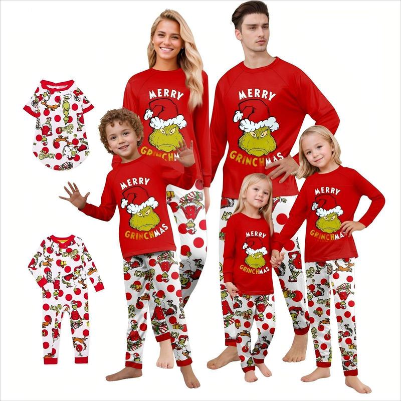 Grinch Family Christmas PJs: Festive Print Matching Set – Ideal for ...