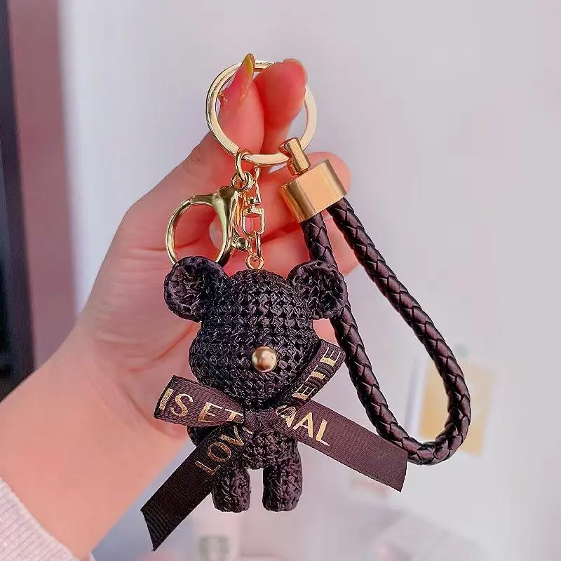 Cute & Exquisite Bear Keychain – Car Keyring and Bag Pendant for Women & Girls 0
