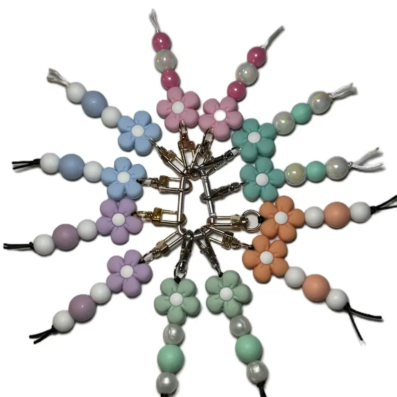 Flower Beaded Keychain - Perfect Accessory for Carrying Keys