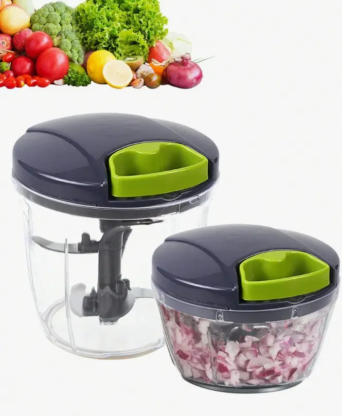 1Pc Multi-Functional Kitchen Vegetable Chopper,Manual Food Processor Vegetable Chopper Portable Hand Pull String Garlic Mincer Onion Cutter For Veggies