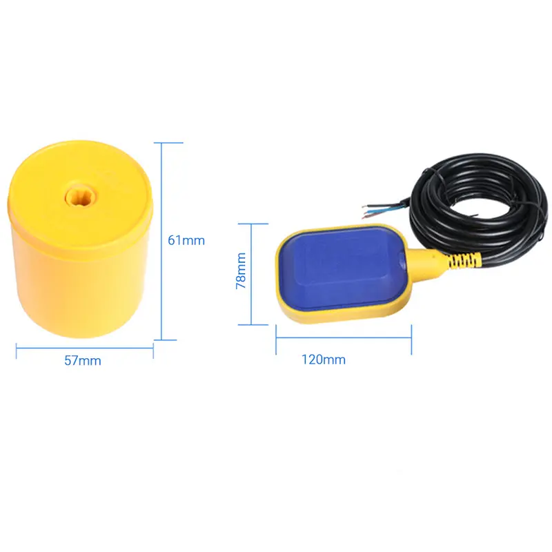 1PC 3 Meter Float Switch Liquid Fluid Water Level Sensor Pump Tank Pond Controller 7