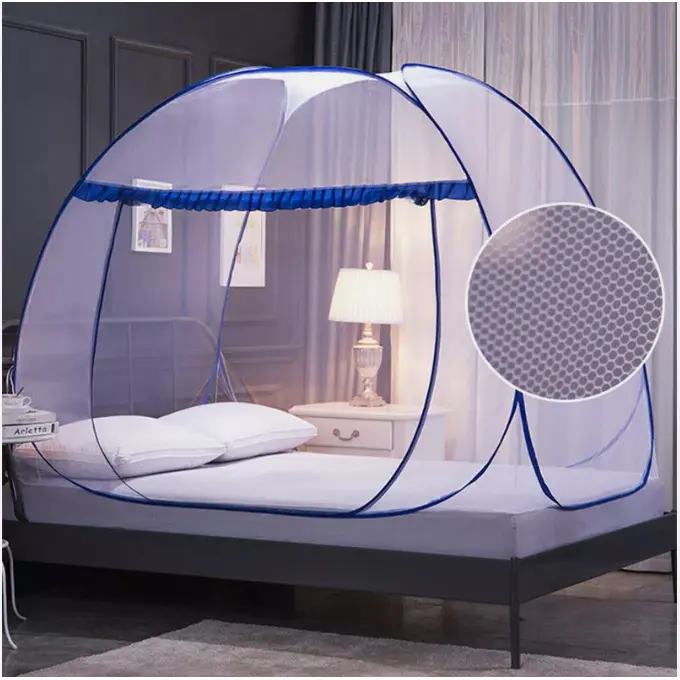 Portable Bed Mosquito Net Automatic Pop-Up Foldable Netting Tent Breathable Net 7