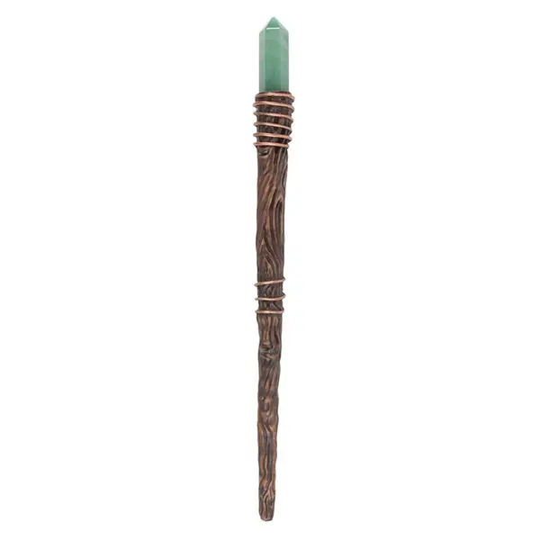 Thin Abundance Green Aventurine Crystal Wand 1