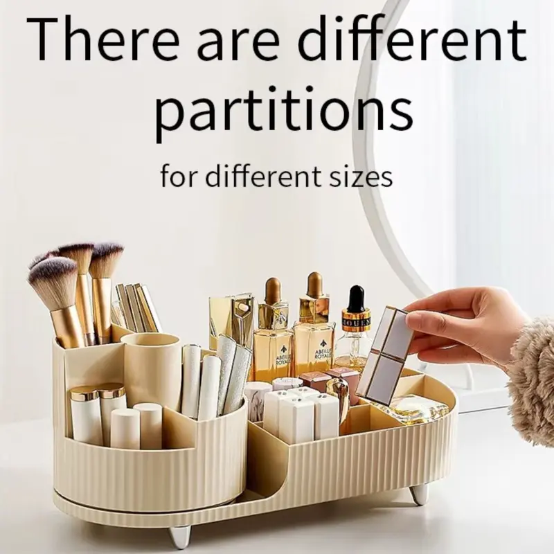 XL Large Make Up Organiser Cosmetic Vanity Case Box 2 Drawers Skincare Storage 6