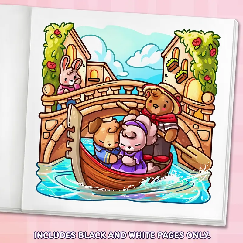 Cozy Europe: Cute Coloring Book for Adults and Teens with Charming Characters and Delightful European Scenes for Relaxation (Comfy and Cozy Coloring Books) Paperback – 25 Mar. 2025 5