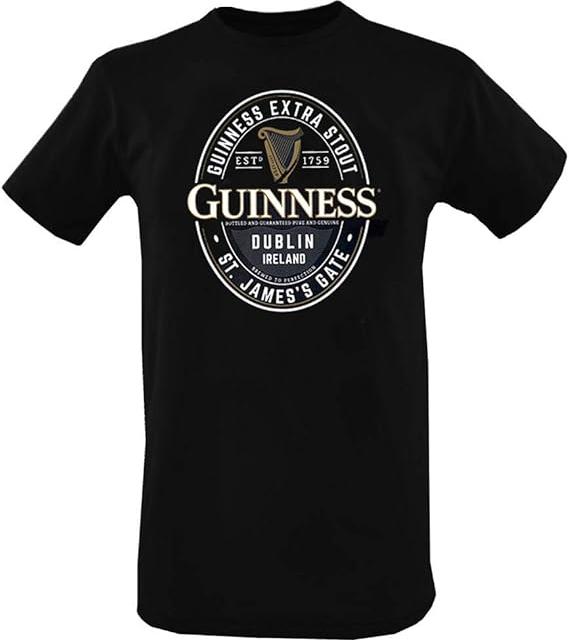 Guinness Unisex English Label Print T-Shirt 1