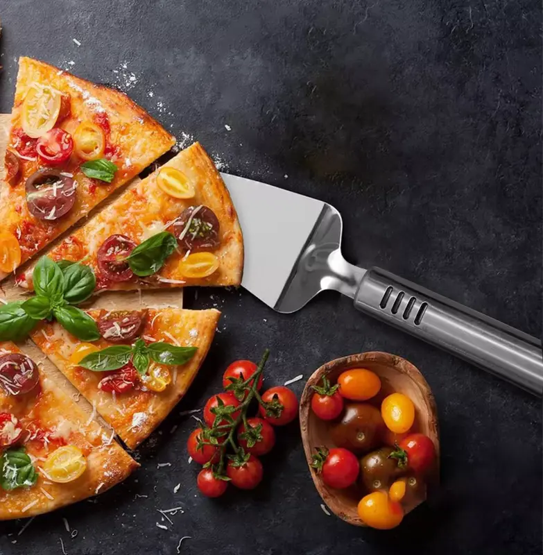 Pizza Server Stainless Steel Cake Pie Spatula Cake Dessert Server Tool UK 2