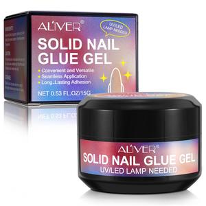 Solid Color Nail Glue Gel, 1 Box/2 Boxes Strong Nail Glue, Strong Adhesive for Nails, Nail Art & Nail Polish for Women & Girls DIY Manicure