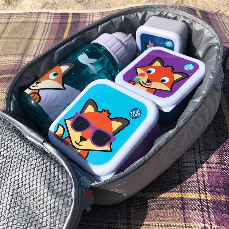 Set of 4 Nesting Snack Pots for Kids, Felicity Fox 4