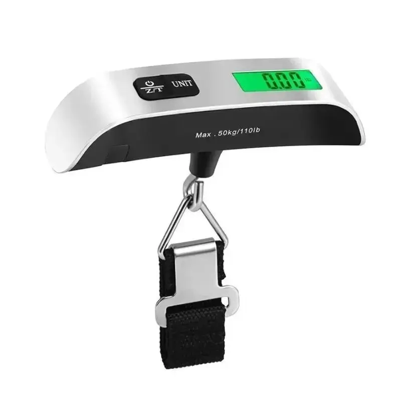 1pcs Portable Scale Digital LCD Display 110lb/50kg Electronic Luggage Hanging Suitcase Travel Weighs Baggage Bag Weight Balance 1