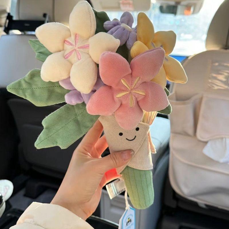 Original Jlcat Fun Bouquet Holding Flower Doll Doll Girl Gift Valentine'S Day Wedding Holding Flower Plush Toy 0