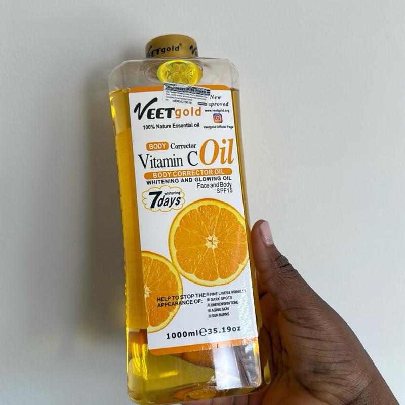 Veetgold Vit C whitening Body Oil - Nourishing body repair anti dark spot and anti aging Cosmetic 4
