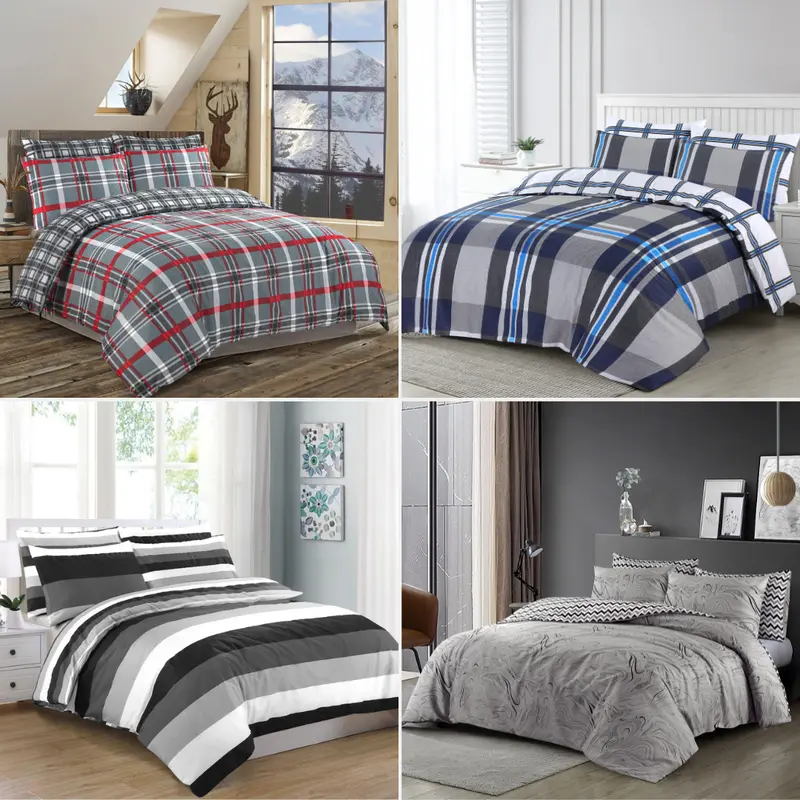 Luxury Print Duvet Cover 100% Soft Microfiber Premium Soft Quality Pillowcase Quilt Bedding Set Double King Super King Bed Sizes 0