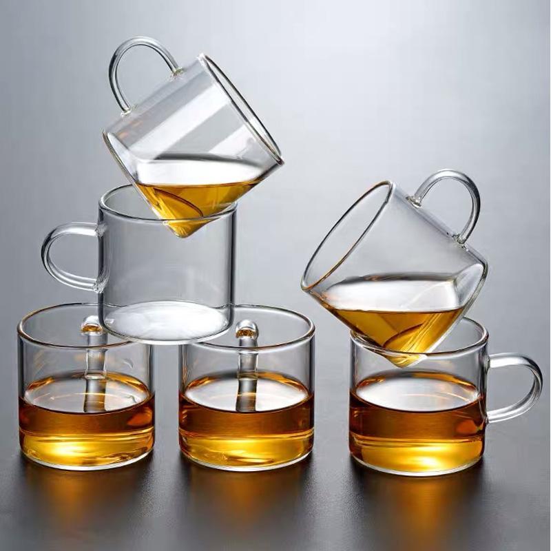 Heat Resistant Glass Teapot Puer Kettle Tea Infuser Chinese Kung Fu Teawear Set High Borosilicate Thickening Heatable Pot Teacup 6