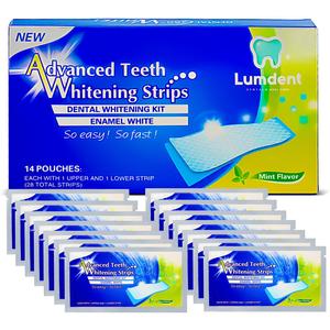 LumDent Advanced Teeth Whitening Strips - 7/14 Sessions, Sensitivity Free, Mint Flavor, No Peroxide, Oral Care Radiant,Pack of 14/28 Strips,Vegan