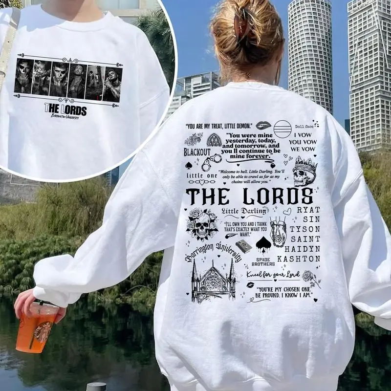 The LORDS Series Book Boys 2 Sides Sweatshirt, Barrington University Shirt, Dark Romance Merch, Bookish Merch, Booktok Shirt, Valentine gift shirt