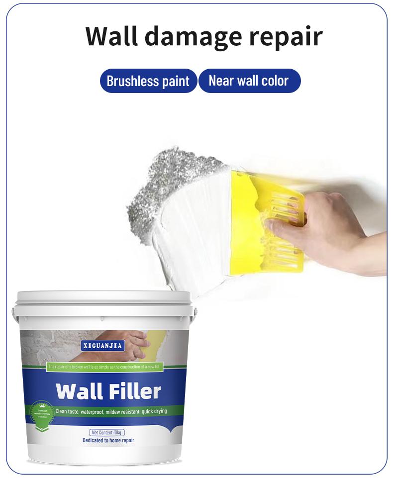 Product Introduction of Wall repair paste, white wall repair paste, waterproof and mildew proof putty paste, packaged in 500 barrels, with a complete set of repair tools 19