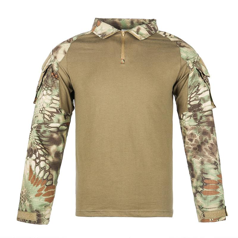Product Introduction of Men's Outdoor Tactical Hiking T-Shirts,Hunting  Camouflage Long Sleeve Hunting Climbing Shirt,Male Breathable Sport Clothes 14