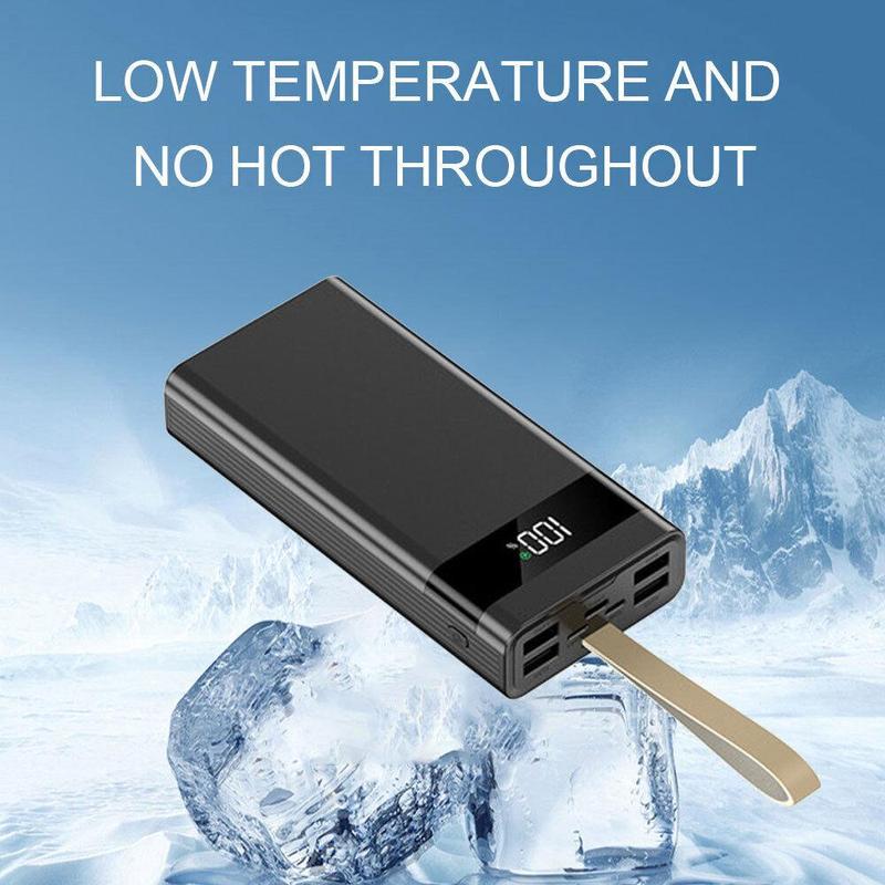 20000mAh Power Bank Portable Fast Charger 4 USB High Volume LED Battery Pack battery  power  bank wireless  magnetic  power  bank 6