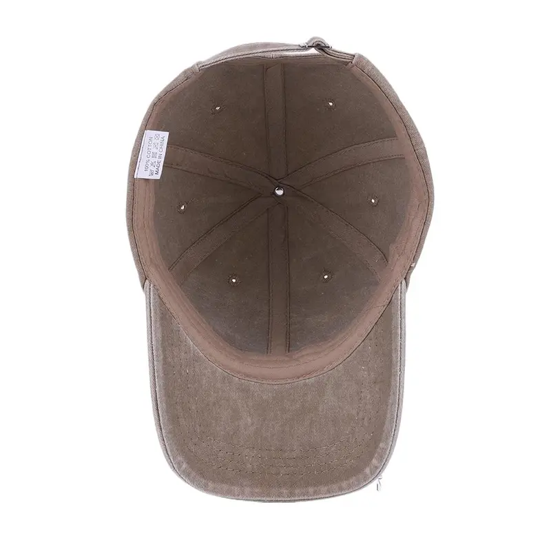 Washed Cotton Baseball Cap – Vintage Golf Dad Hat, Adjustable Trucker Cap for Outdoor Sports, Sun Protection for Men & Women 4