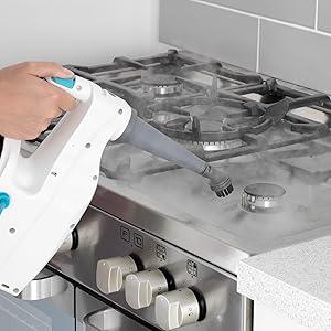 Product Introduction of Steam Fresh Combi Classic Mutlifunction Steam Mop| Detachable Handheld| 13 Piece Accessory Kit - S86-SF-CC, White / Blue, 2.6L, 1600W 4