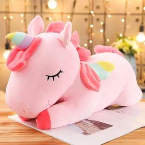 Adorable Unicorn Plush Stuffed Toy, Super Soft Cartoon Pillow Plush Toy for Gift, Cartoon Unicorn Throw Pillow Car Home Ornament, Creative Birthday Gift