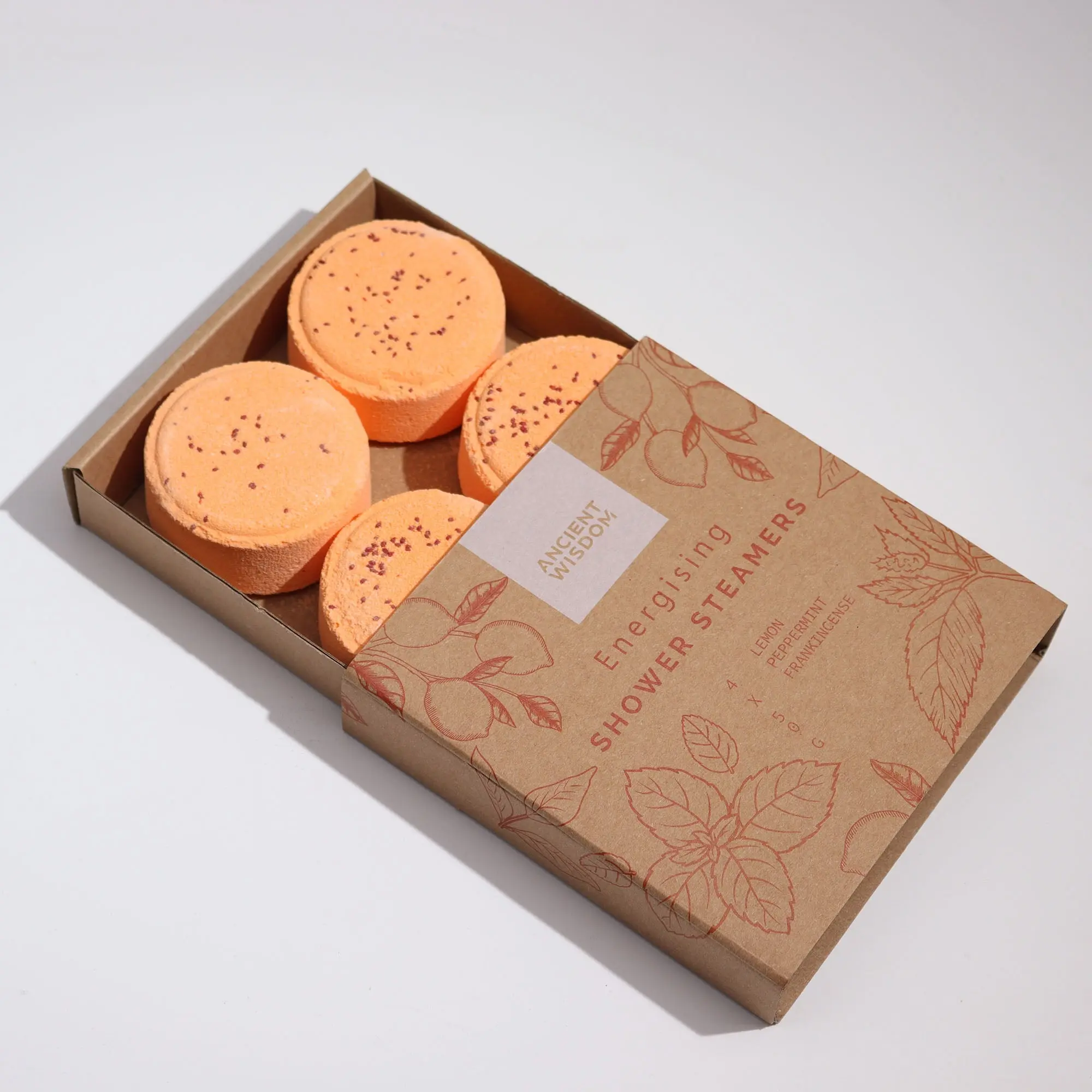 Shower Steamers Gift Set - Peppermint, Frankincense & Lemon