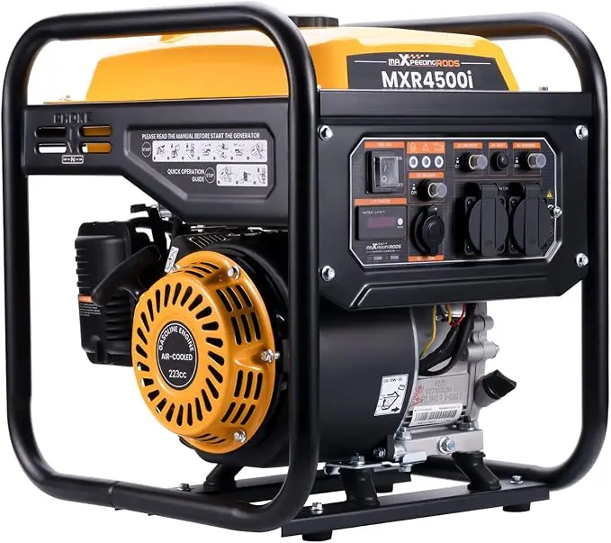 Inverter Petrol Generator Portable 3500W 4-Stroke for Home RV travel job site Low noise :Portable Petrol Generator – 4-Stroke, Ultra-Quiet, 7H Runtime – Home, RV, Job Site – Includes UK Plug, USB, Dust Cover & Tools