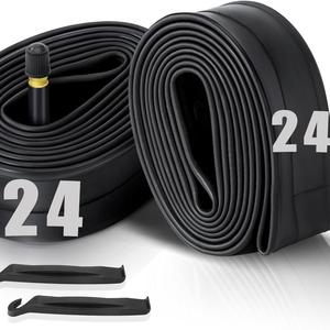 24 Inch Bicycle Inner Tube, 1 Count Bicycle Inner Tube with 2 Tire Levers, Bicycle Tire Replacement Tool, Bicycle Accessories for Mountain Bike
