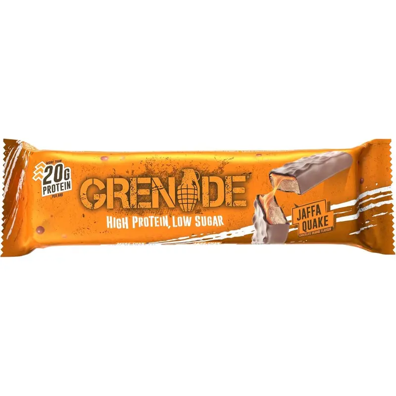 Grenade High Protein, Low Sugar Bar - Jaffa Quake, 12 x 60 g 1