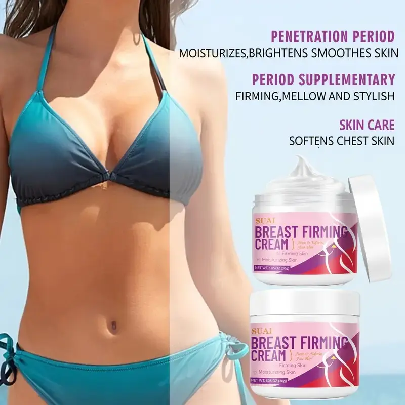IBEALEES ICONIC CARRY Breast Firming Cream - Upsize Bust Tightening Cream with Hyaluronic Acid & Glycerin, 1.76oz - Body Care barrier butter