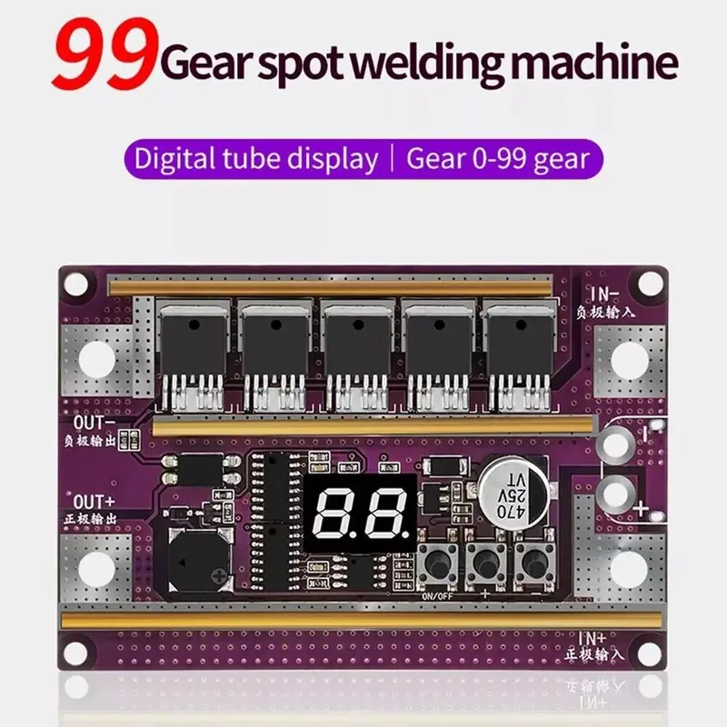 12V Automatic Spot Welder Machine Control Board For 18650 Battery Welding Mini 8