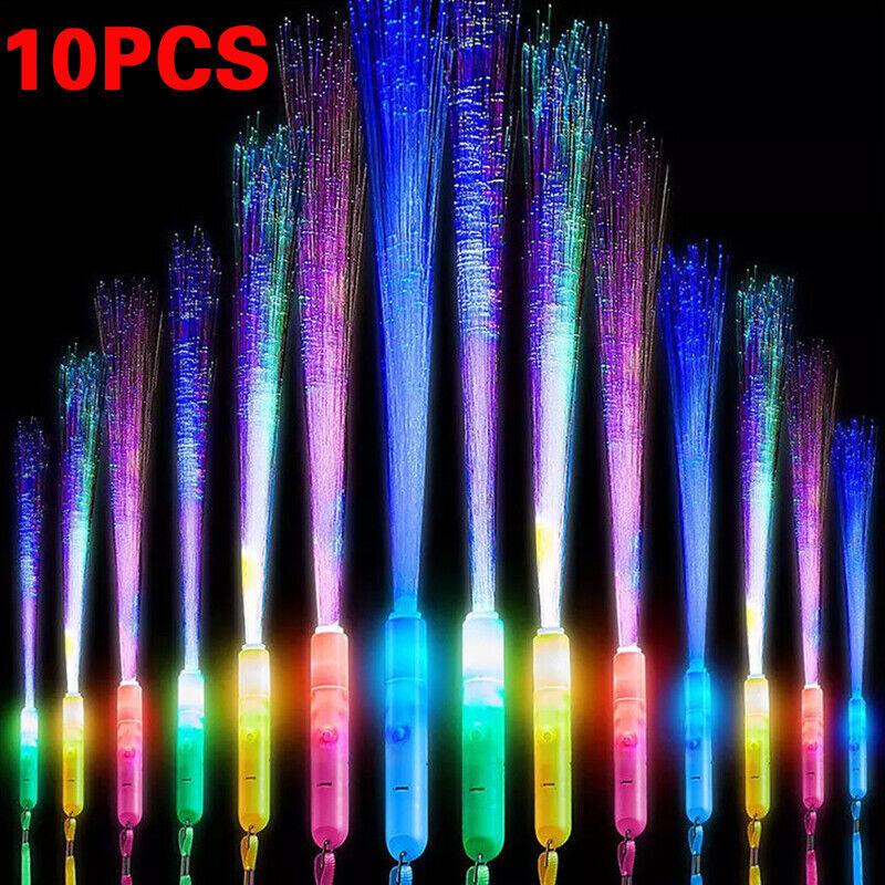 Product Introduction of 10Pcs Flashing Glow Sticks LED Wands Party Rave Light Up Sticks Kids Toys UK 4