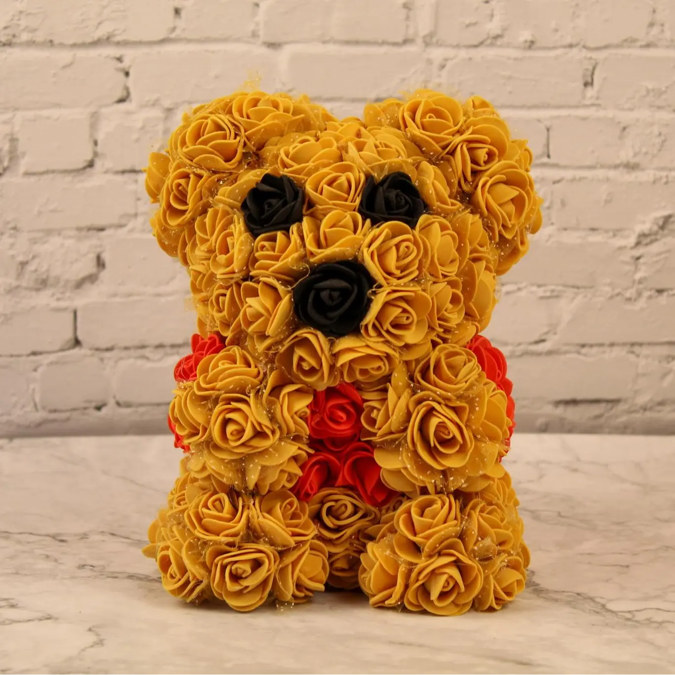 Winnie The Pooh Flower Bear Pooh Bear Rose Bear Teddy Artificial Rose Birthday Christmas Mother's Day Gift for Her Gift For Him Nan Friend Daughter Son Wedding Funeral Sister Friend Best friend Auntie Niece Nephew