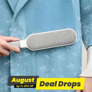 Reusable Pet Hair Remover, Double-sided Pet Grooming Hair Removal Brush, Deshedding Tool, Manual Static Hair Grooming Removal Tool for Clothes, Sofa, Furniture, Bedding & Carpet, Cleaning Tool, Shedding Grooming Kit